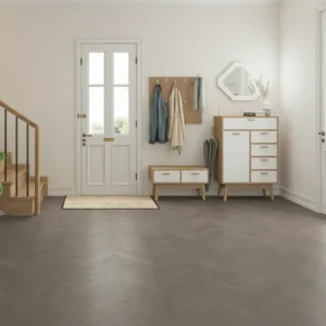 Uniqo Herringbone Smoked Grey Whitewashed Engineered Oak