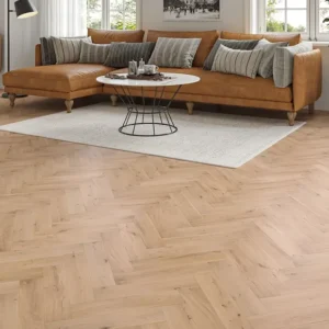Verona Invisible Smooth Oiled Rustic Herringbone Solid Oak