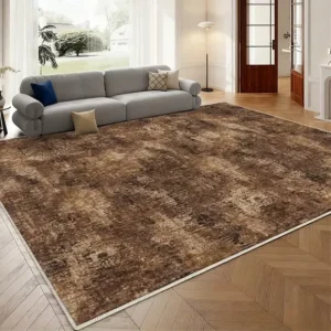 Vintage Distressed Tan Persian Carpet