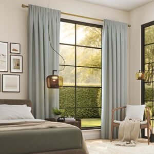 Warm White Wool Thermal Curtain