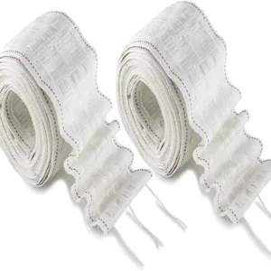 White Pencil Pleat Curtain Header Tape