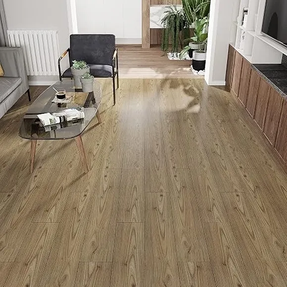Wood Grain Peel and Stick Flooring