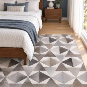 Grey Leather Rugs