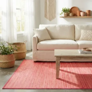 Pink Bamboo Rug