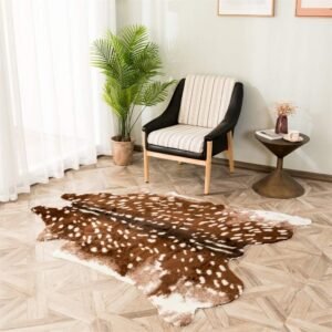 Sika Deer Print Animal Skin Rugs